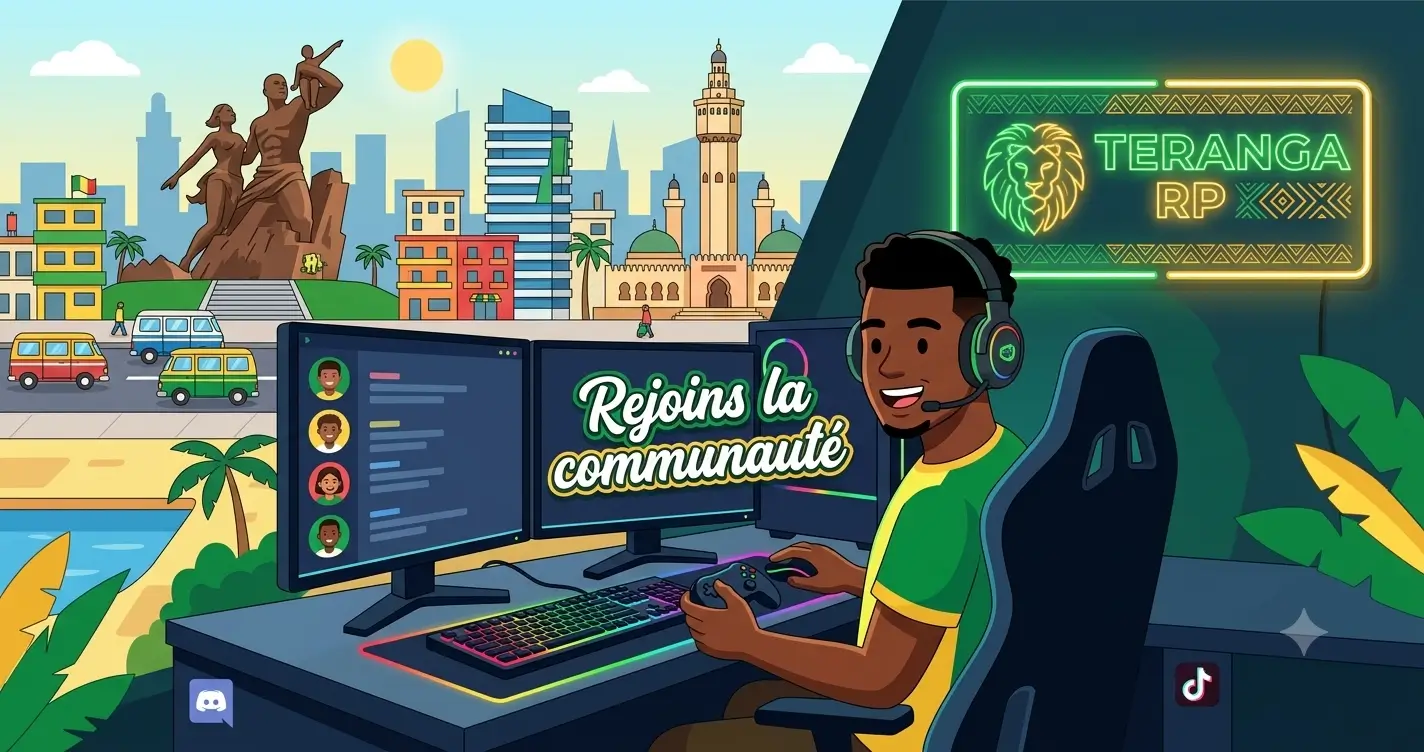 Teranga RP : Le serveur GTA Roleplay sénégalais qui fait le buzz sur TikTok 2026