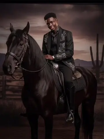 Partie 14 1-Ouvrez Gemini  2-Importez votre photo  3-Collez un prompt  Prompt 1: Transforme ma photo pour une élégante séance photo western. Il s'agit d'un portrait de mode d'un homme confiant, assise sur un cheval noir. Il porte une tenue noire haute et des bottes de cowboy montant au-dessus du genou, dégageant douceur et puissance. Il a le coiffure dégradé, et il regarde droit devant lui, serrant un cheval dans ses bras, souriant, le regard baisse L'éclairage spectaculaire du studio projette des ombres audacieuses sur le ranch en arriere-plan, creant un effet saisissant. _____________________ Prompt 2: Transforme ma photo pour une élégante séance photo western. Il s'agit d'un portrait de mode d'une femme confiante, assise sur un cheval noir. Elle porte une robe noire haute et des bottes de cowboy montant au-dessus du genou, dégageant douceur et puissance. Ses longs cheveux volumineux ondulent en ondulations douces, et elle regarde droit devant elle, serrant un cheval dans ses bras, souriant, le regard baisse. L'éclairage spectaculaire du studio projette des ombres audacieuses sur le ranch en arriere-plan, creant un effet saisissant. ____________________ Prompt 3: Transforme mon image en Un portrait en gros plan d'un superbe jeune homme, visible à travers la vitre de la voiture. La douce lumière naturelle du soleil brillait chaleureusement sur son visage. Le doux reflet sur la vitre a créé un faible effet cinématographique. Des nuances pastel chaudes, un éclairage doré, une texture semblable à un film et une faible profondeur de champ. L'atmosphère était intime, nostalgique et douce, avec une atmosphère douce comme un rêve. #prompt_gemini #viral #fyp #astuce