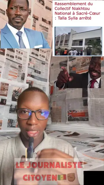 Rassemblement du Collectif Niakhtou National à Sacré-Cœur : Talla Sylla arrêté Source (PressAfrik)  #tiktoksenegal🇸🇳 #senegalaise_tik_tok🇸🇳pourtoichallenge #senegal #information #pourtoi