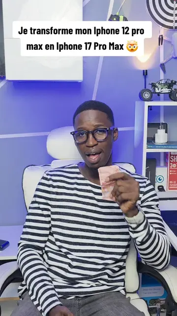 Avec 1.000 je transforme mon Iphone 12 pro max en Iphone 17 Pro Max 🤯 #iphone