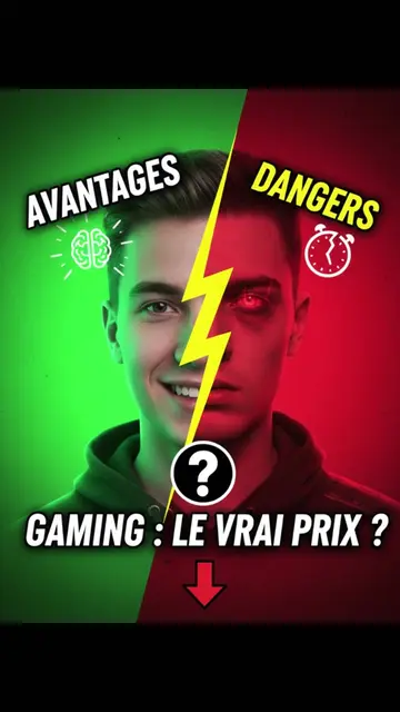 🚨 ATTENTION GAMER : Les 3 dangers réels (sommeil, addiction, yeux) face aux avantages (réflexes, amis). Faut choisir ! #JeuxVideo #Sante #senegal_tiktok221 #Tech