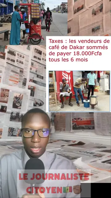 Les vendeurs de café de Dakar se disent pris au dépourvu par l'introduction d'une nouvelle exigence financière. L'information, bien que non confirmée officiellement, émane des travailleurs eux-mêmes et porte sur une taxe d'hygiène de 18 000 francs CFA par semestre (6mois). Source (les Echos rapporté par PressAfrik)  #tiktoksenegal🇸🇳 #senegalaise_tik_tok🇸🇳pourtoichallenge #senegal #pourtoi #information