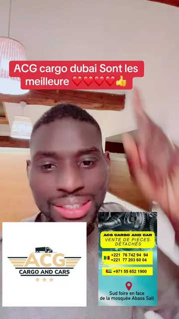 ACG cargo dubai Sont les meilleure ❤️❤️❤️❤️👍 @A.C.G cargo and cars 🇸🇳🇦🇪 ❤️❤️#adamo #pourtoi #viralditiktok
