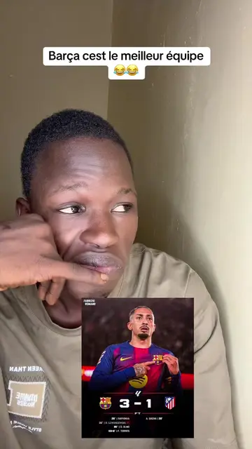 Barça 3 : 1 atletico 😂😂😂❤️💙#pourtoii
