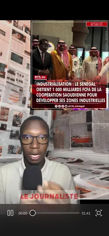INDUSTRIALISATION : LE SÉNÉGAL OBTIENT 1 000 MILLIARDS FCFA DE LA COOPÉRATION SAOUDIENNE POUR DÉVELOPPER SES ZONES INDUSTRIELLES #tiktoksenegal🇸🇳 #senegalaise_tik_tok🇸🇳pourtoichallenge #senegal #pourtoi #information