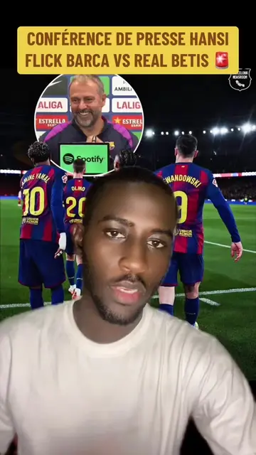 Conférence de presse d’avant match de Hansi Flick sur Barcelone vs Real Betis #hansiflick #footballtiktok #laliga #barcelona #fyp