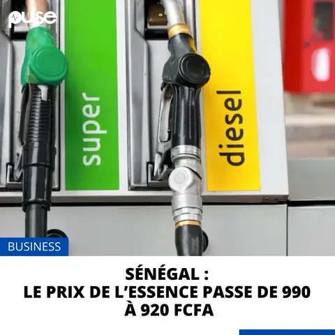 La Commission de régulation du secteur de l’Énergie (Crse) a annoncé la baisse des tarifs des produits pétroliers sera effective ce samedi 6 décembre 2025 à partir de 18h. Le litre du supercarburant passe de 990 à 920 FCFA, le litre du gasoil de 755 à 680 FCFA. Au Sénégal, les prix à la pompe de l’essence et du gasoil connaissent une légère baisse pour le mois de décembre. Le litre du supercarburant passe de 990 à 920 FCFA, le litre du gasoil de 755 à 680 FCFA. #SinformerSurTikTok #pulseviral