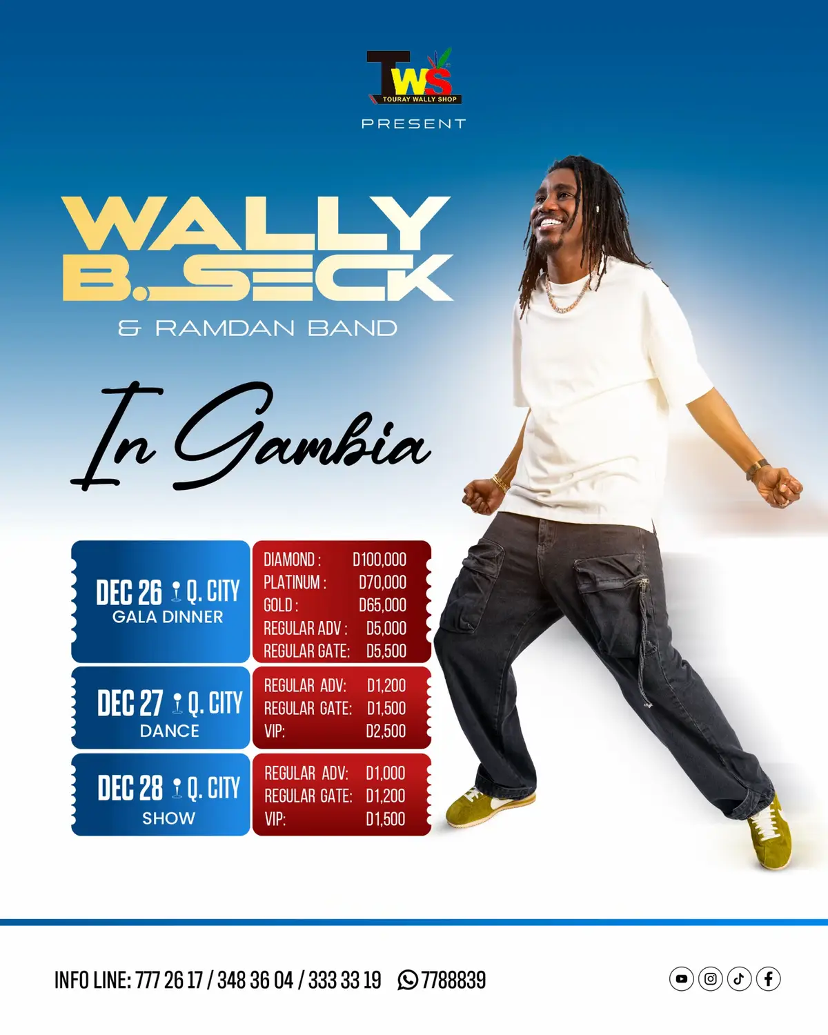 My beautiful people of 🇬🇲 let’s do it as usual. Save the dates