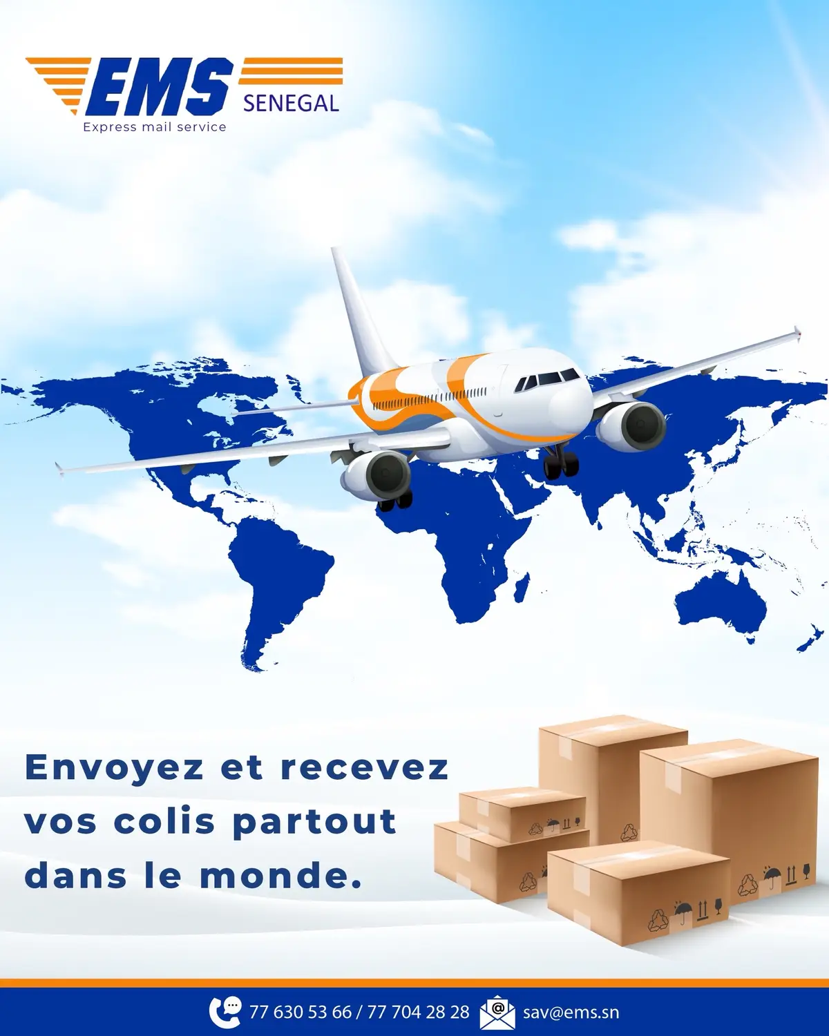 Que ce soit pour un cadeau🎁 , un document important 📜 ou un colis personnel📦 , EMS Sénégal s’assure qu’il arrive à bon port, où que vous soyez. 🇸🇳🌍✉️ #EMS #Sénégal #International #pulseviral