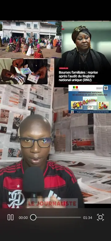 La ministre de la Famille, de l'Action sociale et des Solidarités, Maïmouna Dièye, a annoncé la reprise imminente de la distribution des bourses de sécurité familiale d'après l'Aps, dès la finalisation de l'audit du Registre national unique (RNU), l'outil central de ciblage des ménages vulnérables du pays. #tiktoksenegal🇸🇳 #senegalaise_tik_tok🇸🇳pourtoichallenge #senegal #pourtoi #information