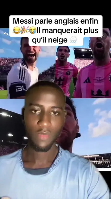 Messi qui parle anglais 😂💔🎉 #messi #pulga #goat #intermiami