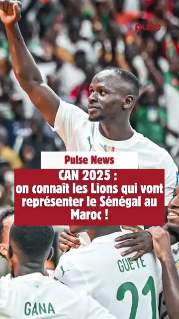 Gardiens : Edouard Mendy (Al-Ahli), Yehvann Diouf (OGC Nice), Mory Diaw (Le Havre AC) Défenseurs : Kalidou Koulibaly (Al-Hilal), Moussa Niakhaté (Olympique Lyonnais), Abdoulaye Seck (Maccabi Haïfa), El Hadji Malick Diouf (West Ham), Ismail Jakobs (Galatasaray), Mamadou Sarr (Strasbourg), Krepin Diatta (AS Monaco), Ilay Camara (Anderlecht), Antoine Mendy (OGC Nice) Milieux : Idrissa Gueye (Everton), Pathé Ciss (Rayo Vallecano), Pape Gueye (Villarreal), Pape Matar Sarr (Tottenham), Lamine Camara (AS Monaco), Habib Diarra (Sunderland)… #pulsenewsreels #SinformerSurTikTok