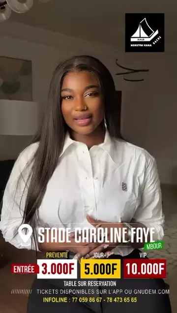 @mia_guisse vous donne rendez-vous le 10 janvier au stade 🏟️ Caroline Faye de Mbour, à l’occasion du @Foire Internationale de Mbour . ✨ Un moment à ne pas manquer !