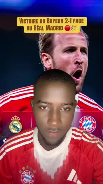 Victoire du Bayern 2-1 face au Réal Madrid les meringues s’inclinent à domicile #pourtoi #footballtiktok #bayernmunich #championsleague #realmadrid