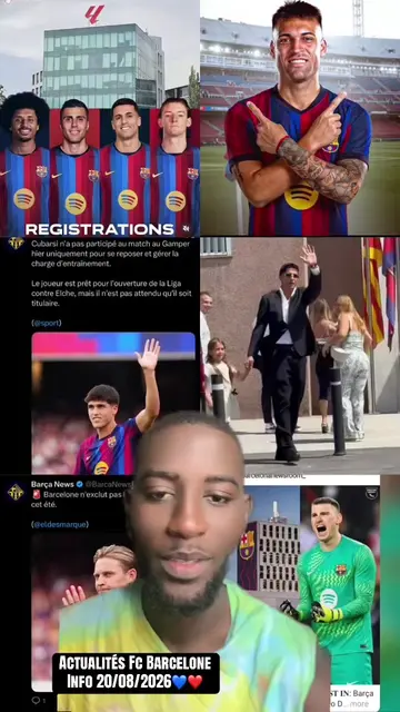 Actualités Fc Barcelone  Info 20/08/2026💙❤️ #pourtoi #footballtiktok #barcelona #new #viscabarca🔴🔵