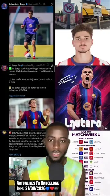 Actualités Fc Barcelone  Info 21/08/2026💙❤️💣 #pourtoi #footballtiktok #barcelona #viscabarca🔴🔵