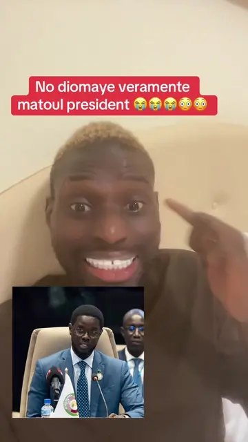 No diomaye veramente matoul president 😭😭😭😳😳